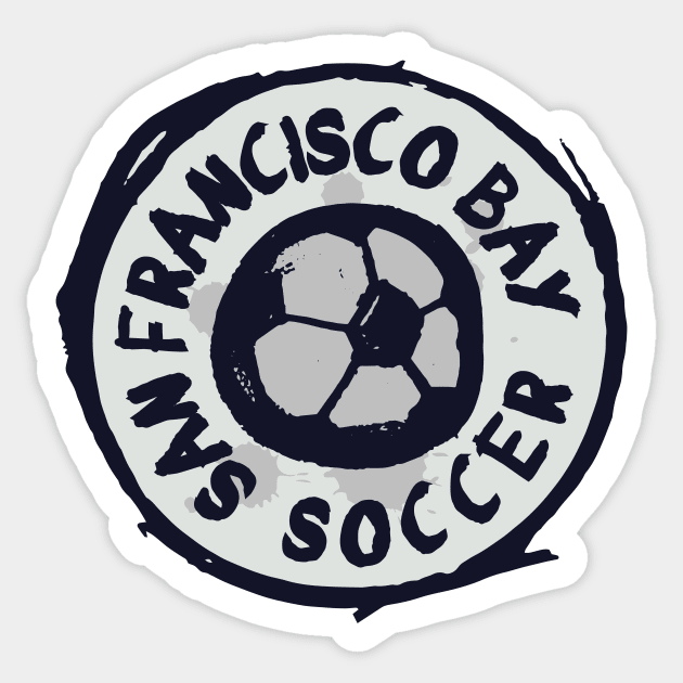 San Francisco Bay Soccer 01 Sticker by Very Simple Graph